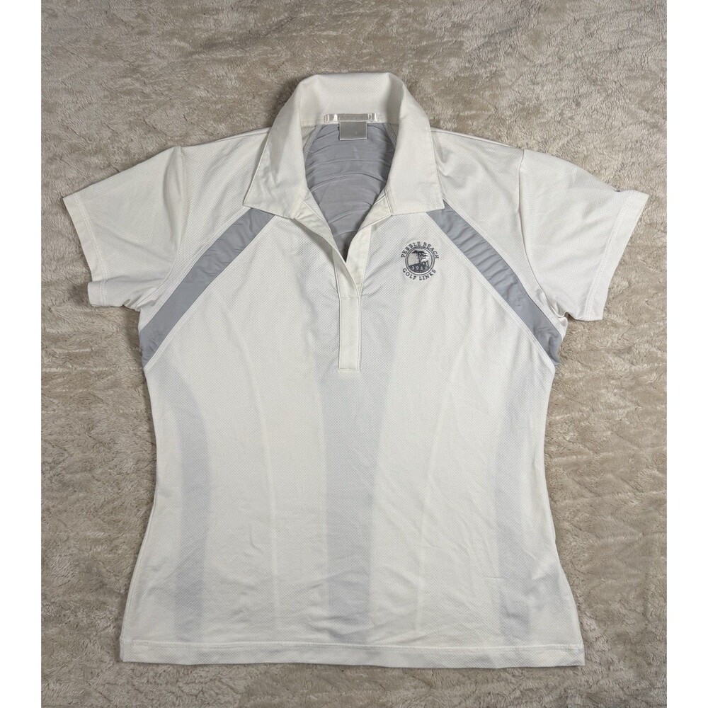 Adidas Golf Polo Women M White US Open 2011 Congressional ClimaCool